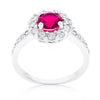 Bella Birthstone Engagement Ring in Pink