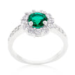 Bella Birthstone Engagement Ring in Green