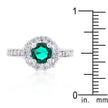 Bella Birthstone Engagement Ring in Green