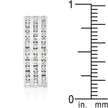 Triple Row Crystal Eternity Band