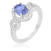 Tanzanite Halo Pave Cocktail Ring