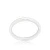 White Ceramic Band Ring