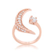 Luna .75ct CZ Rose Gold Delicate Ring