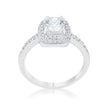 Serena 1.5ct Clear CZ Rhodium Art Deco Ring