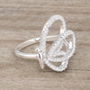 Bea 0.4ct CZ Rhodium Pave Butterfly Ring