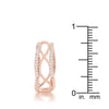 Marina 0.5ct CZ Rose Gold Abstract Cuff Ring