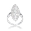 Bella 2.3ct CZ Rhodium Contemporary Cocktail Ring