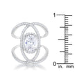 Maura 2.4ct CZ Rhodium Contemporary Cocktail Ring