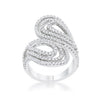 Serina 1ct CZ Rhodium Pave Circle Ring