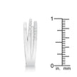 Lynn 0.25ct CZ Rhodium Twisted Trio Band Ring