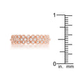 Clara 1ct CZ Rose Gold Textured Bezel Set Eternity Ring