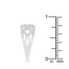 Rina 0.5ct CZ Rhodium Contemporary Band Ring