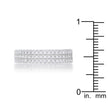 Chare 1.3ct CZ Rhodium Classic Band Ring