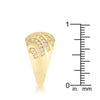 Shayla 0.95ct CZ 14k Gold Contemporary Dome Ring