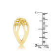 Sandy 0.37ct CZ 14k Gold Classic Criss Cross Ring