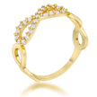 Mina 0.35ct CZ 18k Plated Gold Infinity Ring