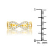 Mina 0.35ct CZ 18k Plated Gold Infinity Ring