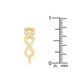 Mina 0.35ct CZ 18k Plated Gold Infinity Ring