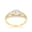 Genna 1.1ct CZ 14k Gold Delicate Classic Ring