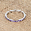 Teresa 0.5ct Amethyst CZ Stainless Steel Eternity Band