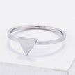 Stainless Steel Triangle Stackable Ring