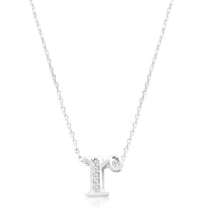 Pave Initial R Pendant