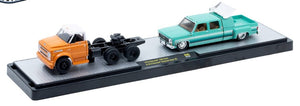Pre-Order M2 1970 Chevrolet C60 Truck & 1974 Chevrolet Cheyenne Super 30 Auto Haulers Diecast