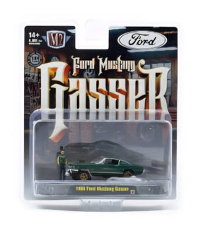 Pre-Order M2 1966 Ford Mustang Gasser Diecast Green