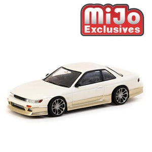 Tarmac Works 1:64 Vertex Nissan Silvia S13 – White – Global64 – Mijo Exclusives
