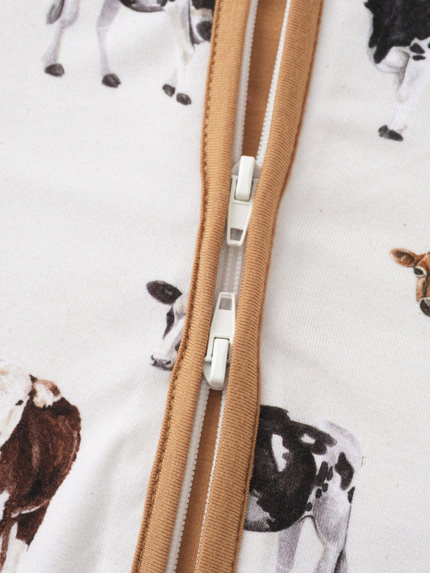 Posh TOT How Now Brown Cow? Bamboo Shorty Romper