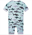 Posh TOT Shark Frenzy Bamboo Shorty Romper