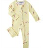PoshTOT Carrot Bamboo Baby Convertible Zippy Romper