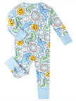 PoshTOT Summer Bamboo Baby Convertible Zippy Romper