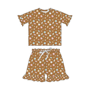 Seashells | Two-Piece Short Sleeve Pajama Set