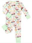 PoshTOT Little Yellow Sheep Bamboo Baby Convertible Zippy Romper