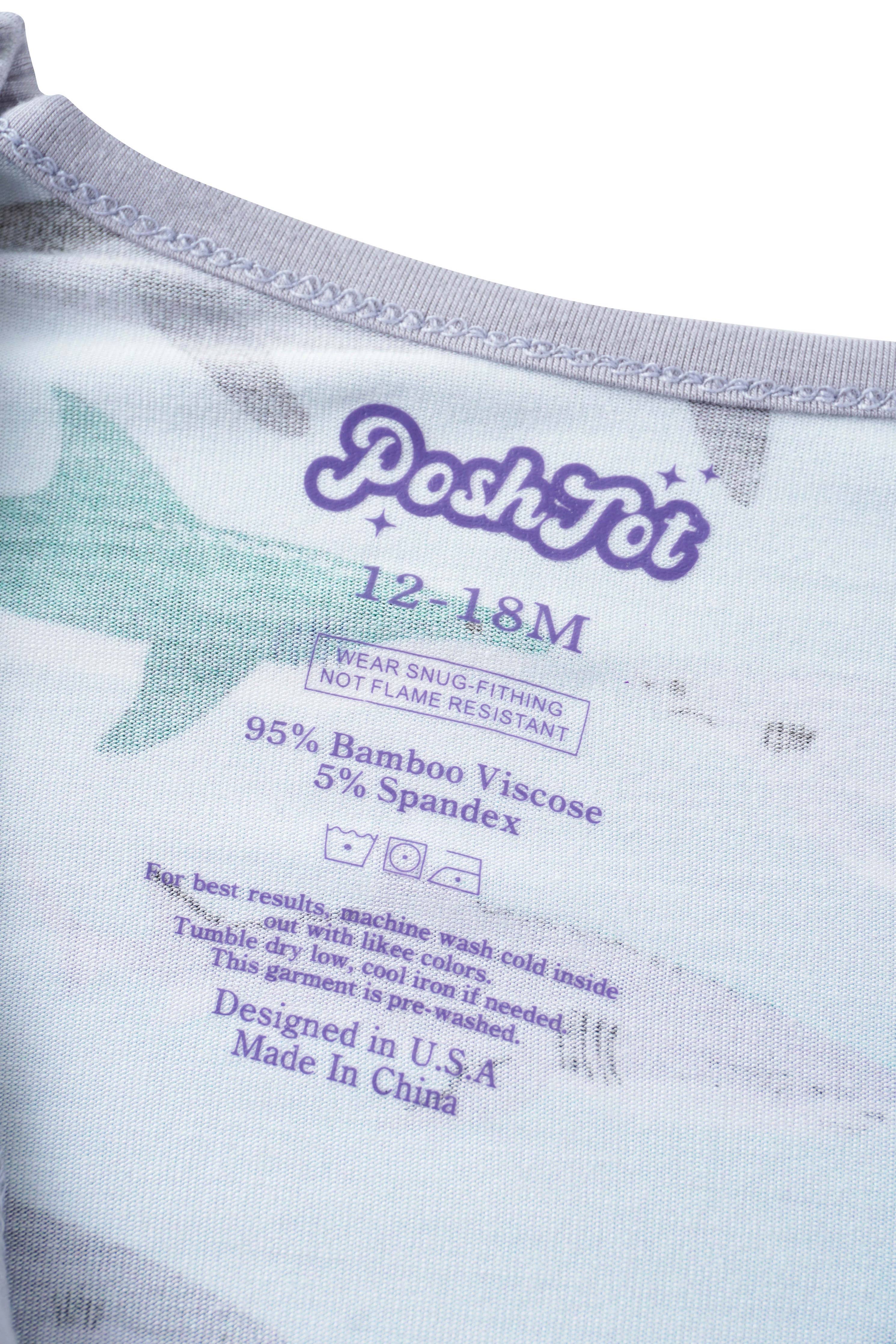 Posh TOT Shark Frenzy Bamboo Shorty Romper