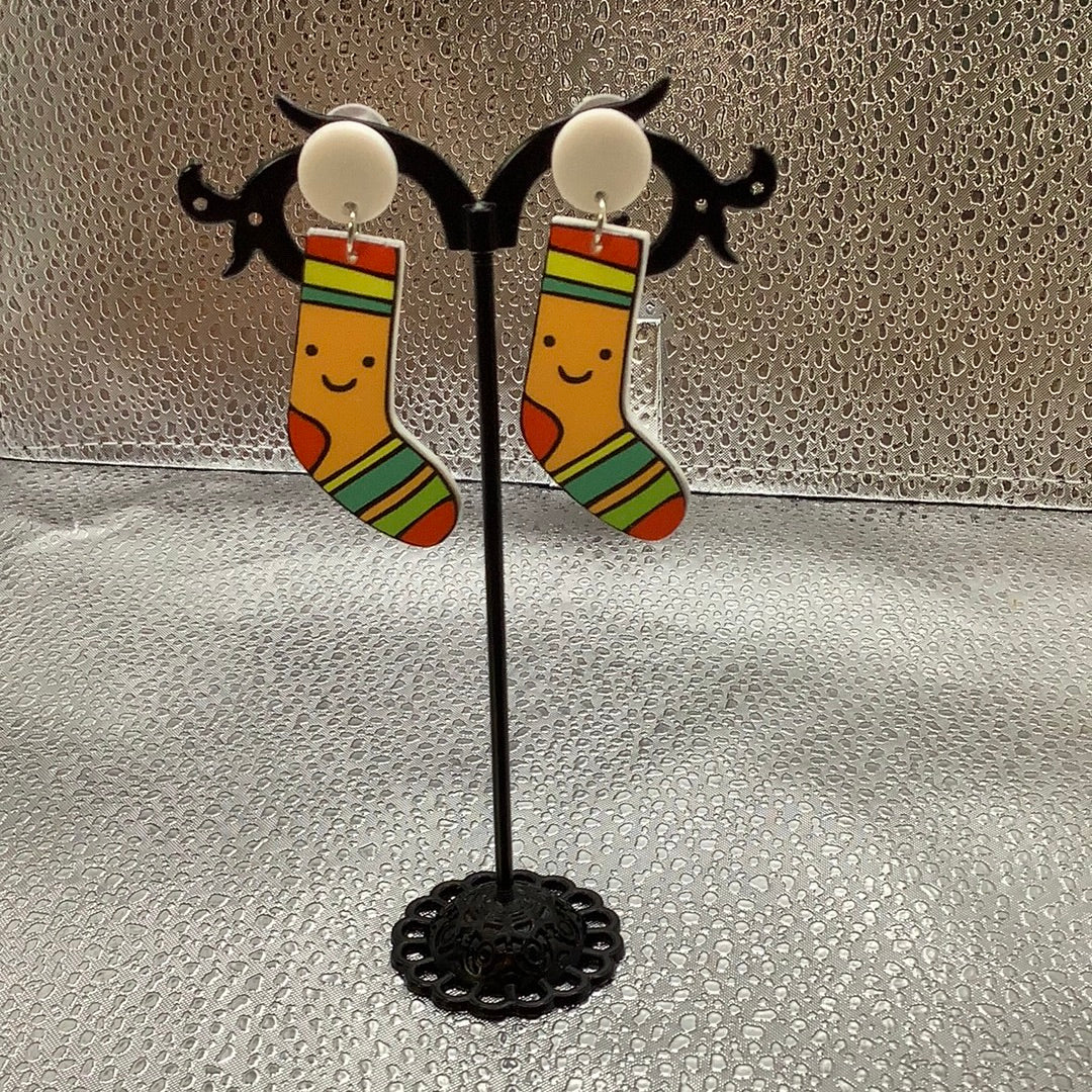 Sock earrings