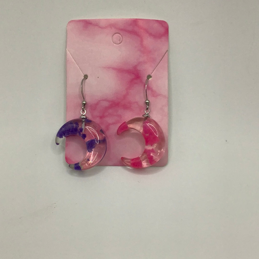 Mix Matched Moon earrings
