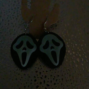 Scream (glow in the dark) Earrings