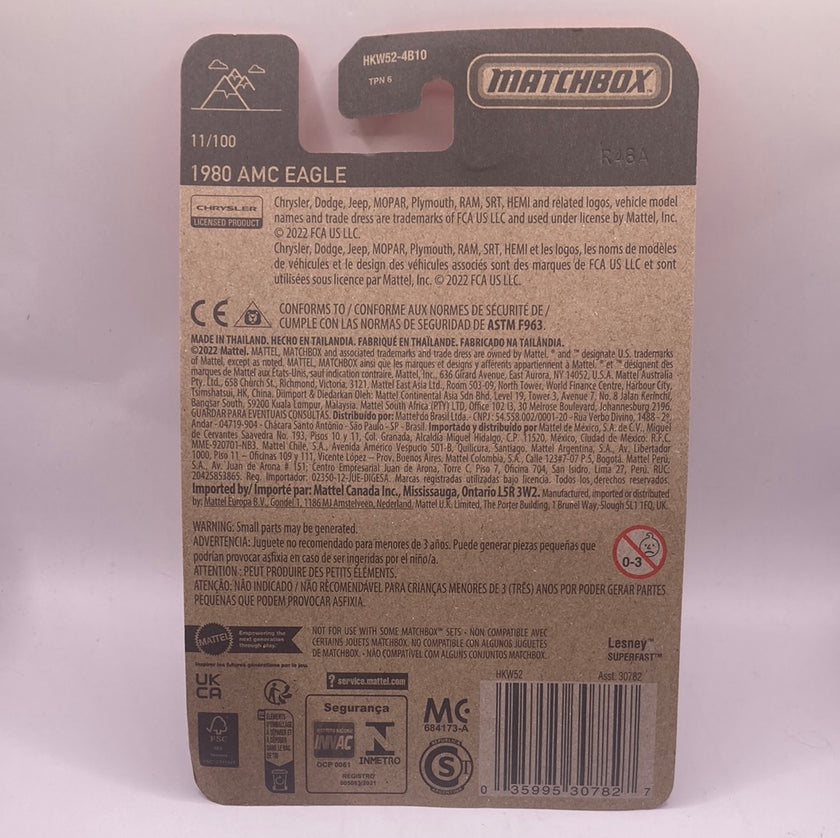Matchbox 1980 AMC Eagle Diecast