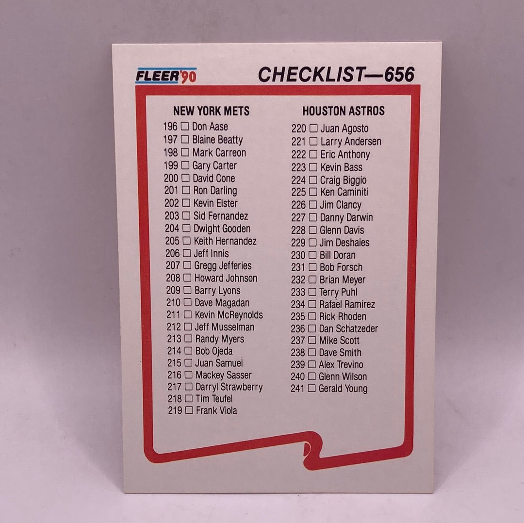 Fleer Checklist #656 – S and E Hobbies and Collectables