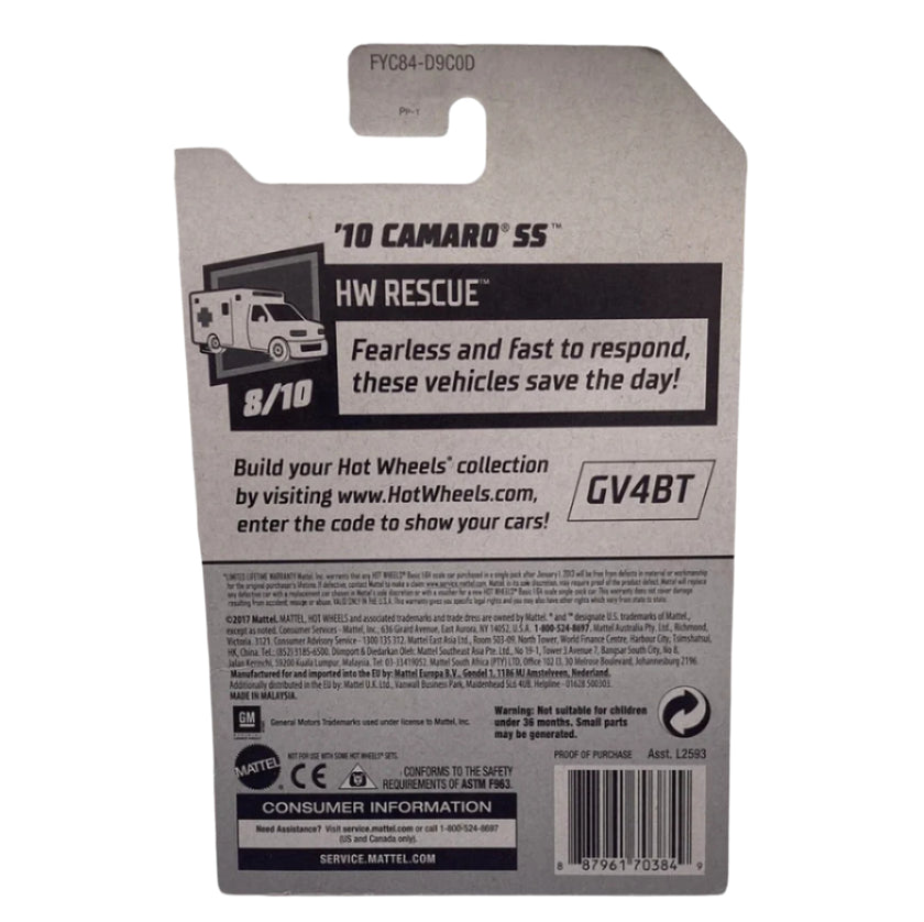 Hot Wheels 10 Camaro SS Diecast