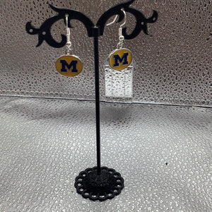 College football earrings