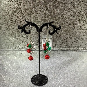 Multicolored jingle bells earrings