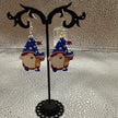 Americana gnome with Ice Cream Earrings