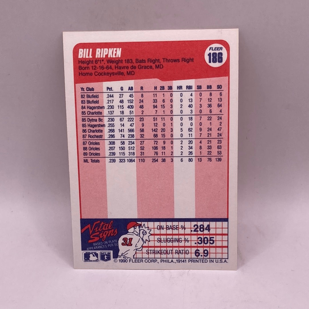 Fleer Bill Ripken Sports Card