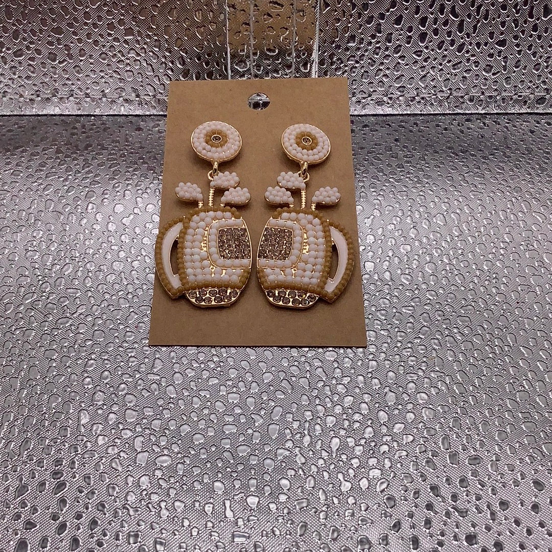 Golf bag earrings