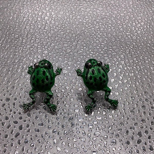 Frog post earrings