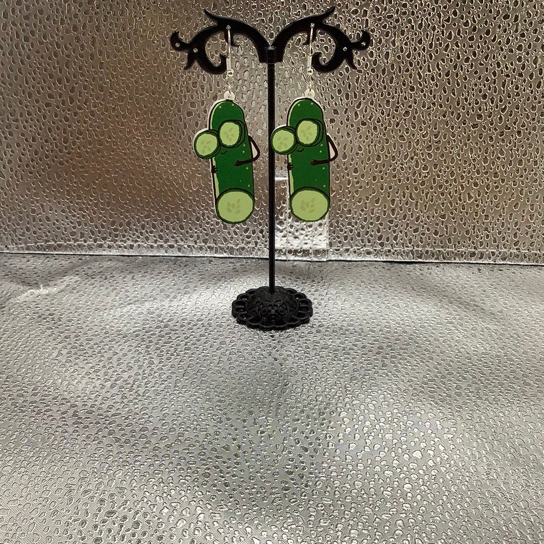 Cucumber earrings