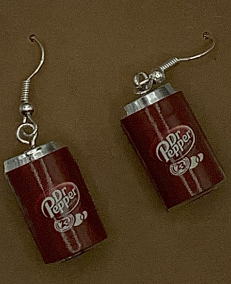 Dr. Pepper Earrings